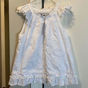 J Crew Womens Sz Small eyelet top shirt Sz Small brand new!